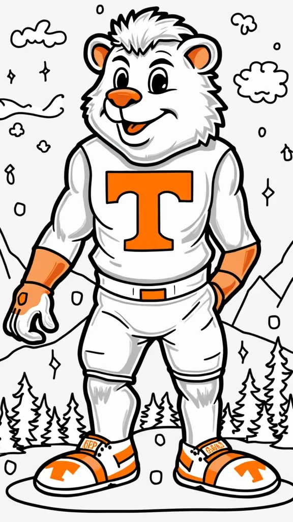 tennessee volunteers coloring pages